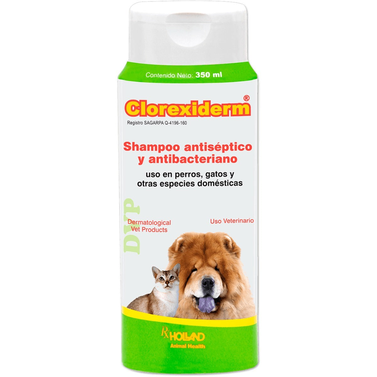Shampoo Clorexiderm Holland Para Perros y Gatos De 350 Ml, Salud, Holland, Mister Mascotas Shampoo Clorexiderm Holland Para Perros y Gatos De 350 Ml, Salud, Holland, Mister Mascotas